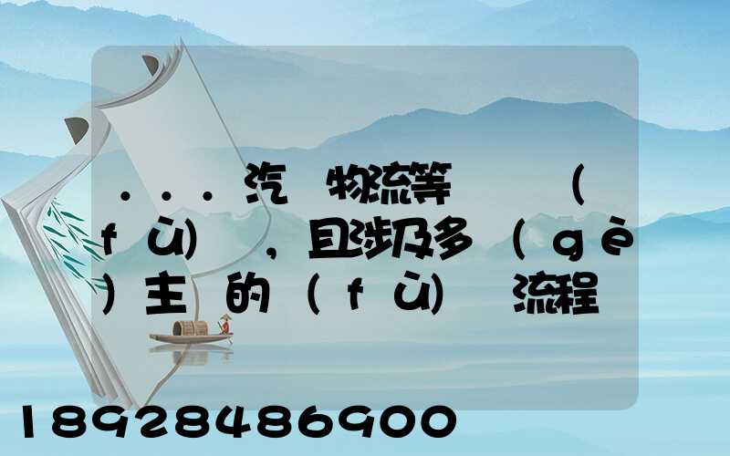 ...汽車物流等較為復(fù)雜,且涉及多個(gè)主體的復(fù)雜流程圖,常見的處理技巧包括...