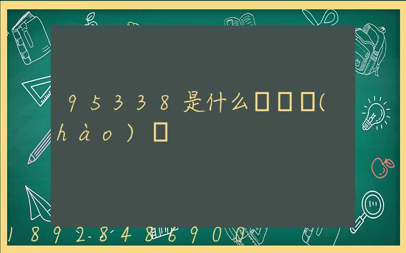 95338是什么電話號(hào)碼