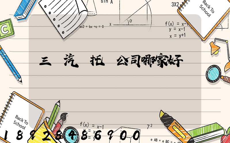 三亞汽車托運公司哪家好