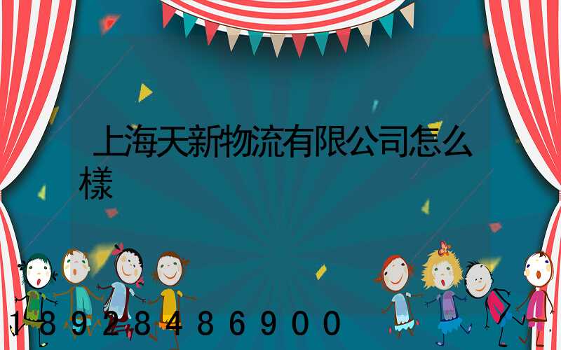 上海天新物流有限公司怎么樣