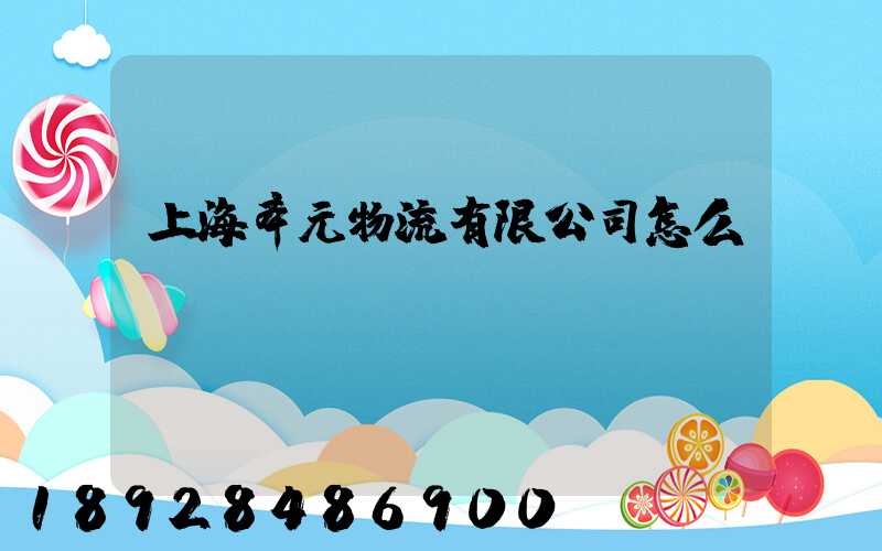 上海奉元物流有限公司怎么樣