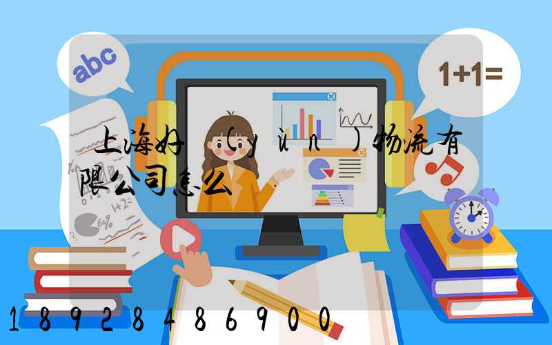 上海好運(yùn)物流有限公司怎么樣