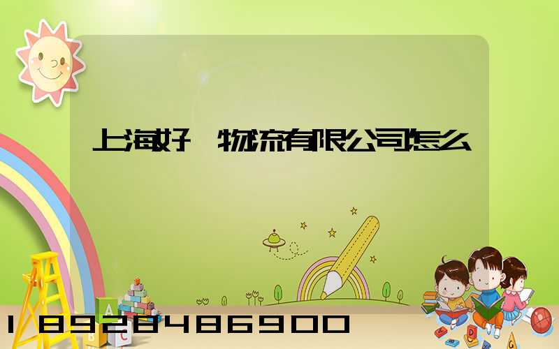 上海好運物流有限公司怎么樣