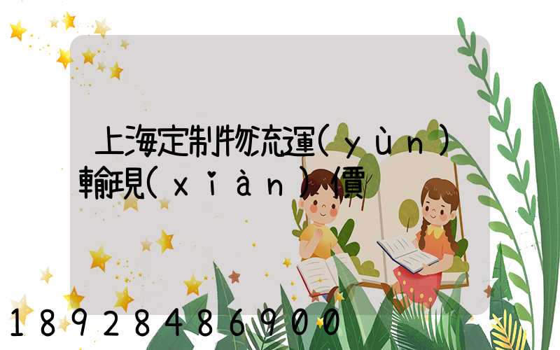 上海定制物流運(yùn)輸現(xiàn)價