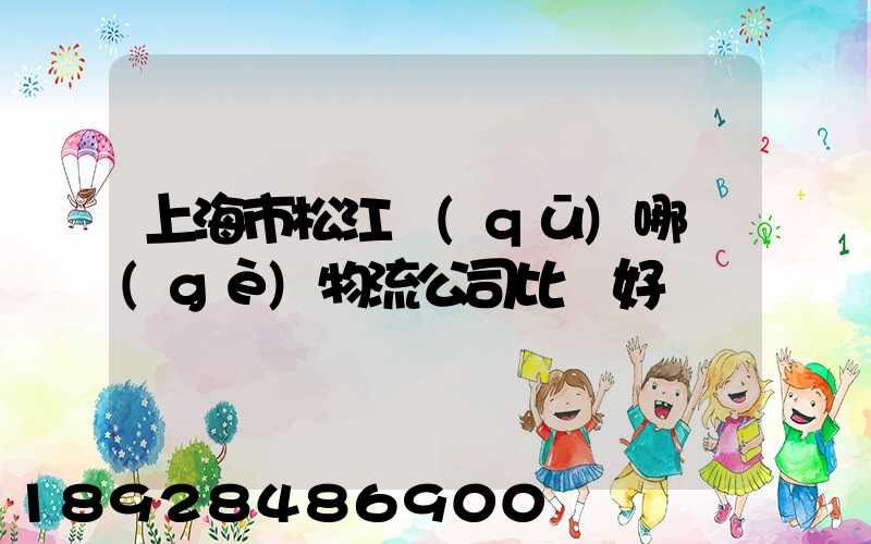 上海市松江區(qū)哪個(gè)物流公司比較好