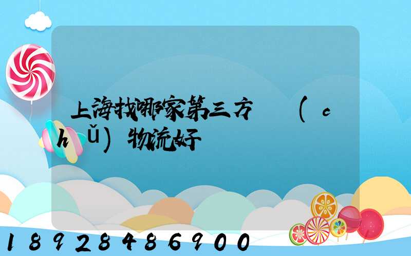 上海找哪家第三方倉儲(chǔ)物流好