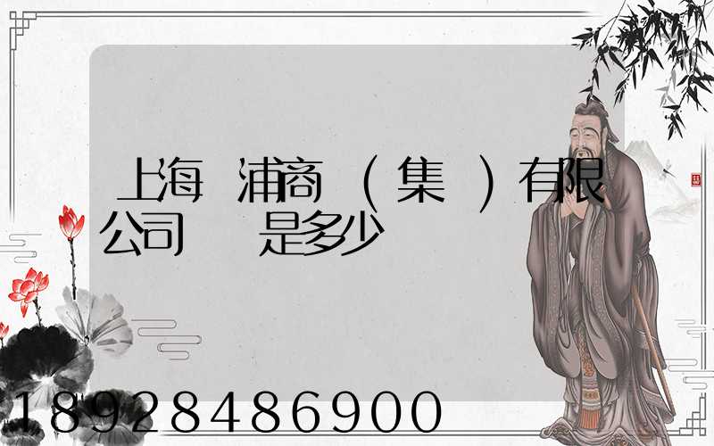 上海楊浦商貿(集團)有限公司電話是多少