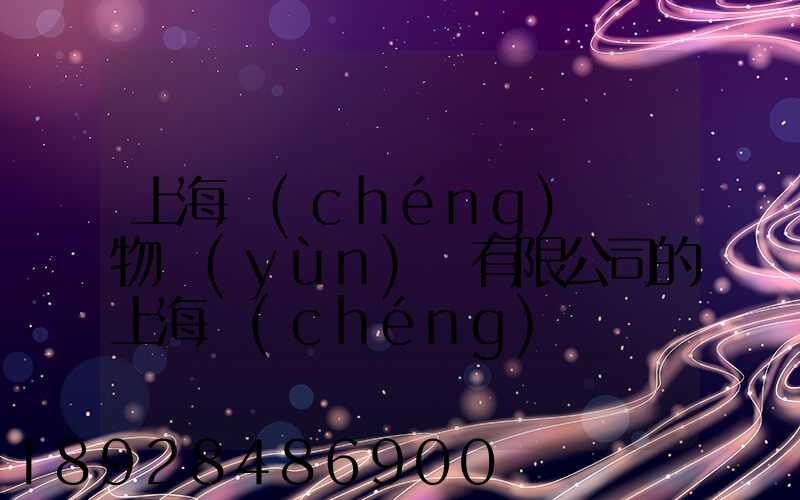 上海誠(chéng)龍貨物運(yùn)輸有限公司的上海誠(chéng)龍貨運(yùn)基礎(chǔ)物流