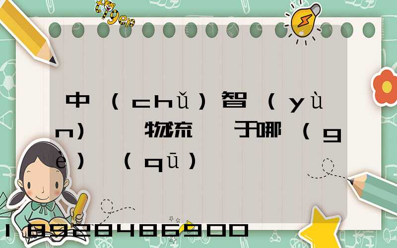 中儲(chǔ)智運(yùn)灞橋物流園屬于哪個(gè)區(qū)