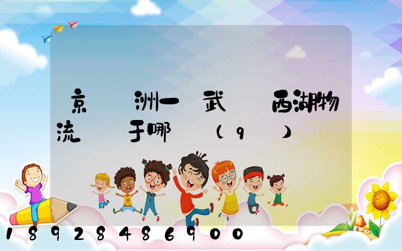 京東亞洲一號武漢東西湖物流園屬于哪個區(qū)