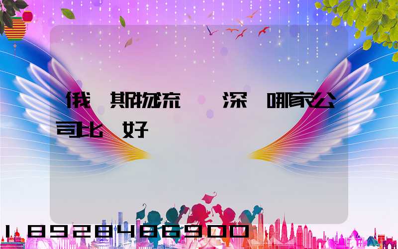 俄羅斯物流專線深圳哪家公司比較好