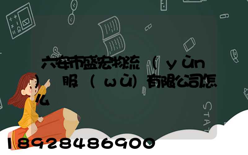 六安市盛宏物流運(yùn)輸服務(wù)有限公司怎么樣