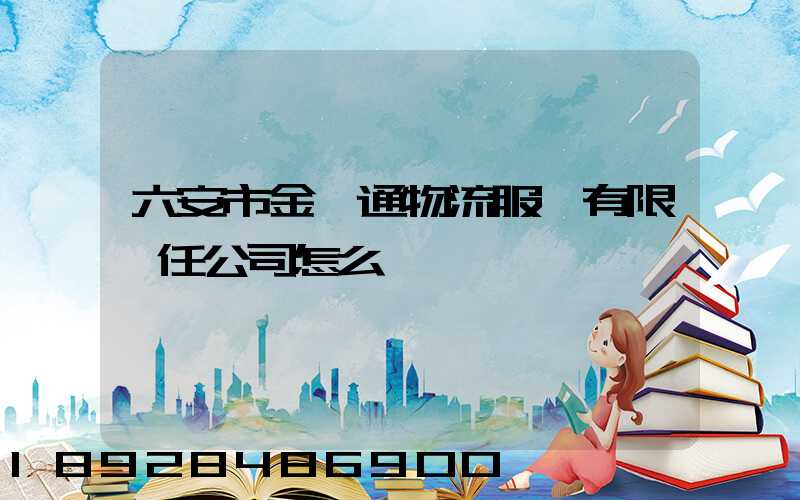 六安市金運通物流服務有限責任公司怎么樣