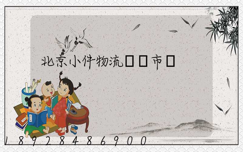 北京小件物流運輸市價