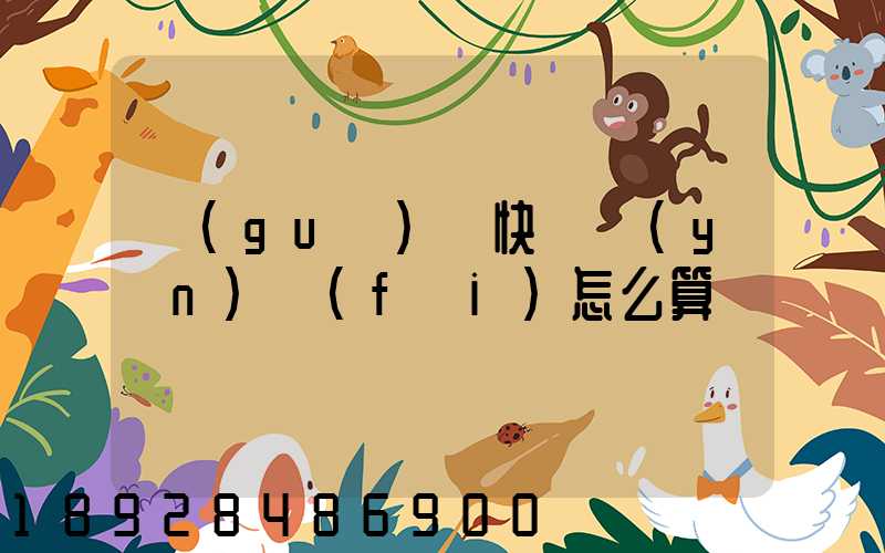 國(guó)際快遞運(yùn)費(fèi)怎么算