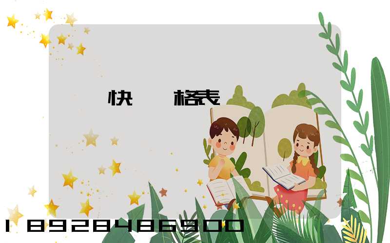 國際快遞價格表