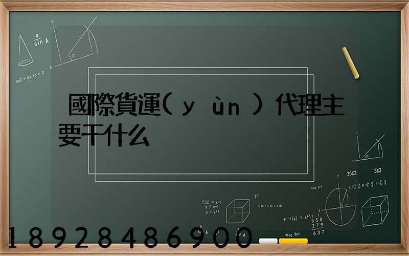 國際貨運(yùn)代理主要干什么
