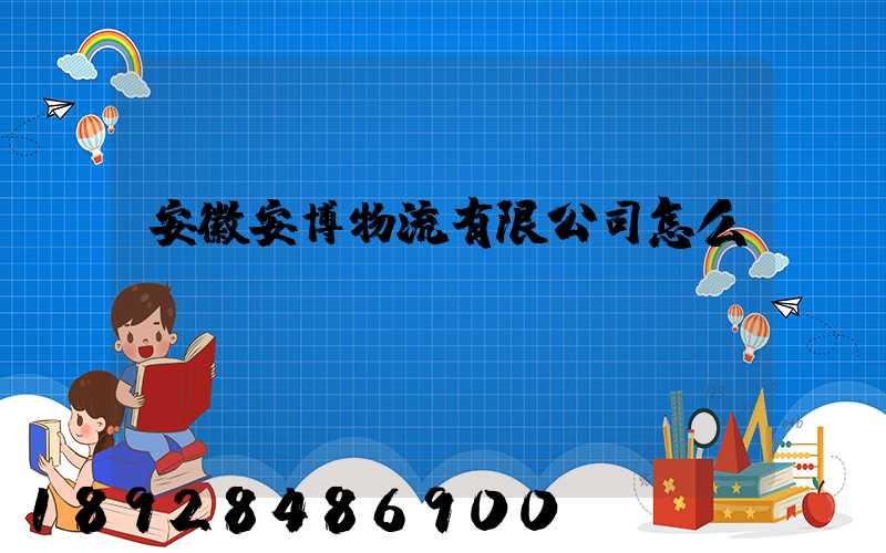安徽安博物流有限公司怎么樣