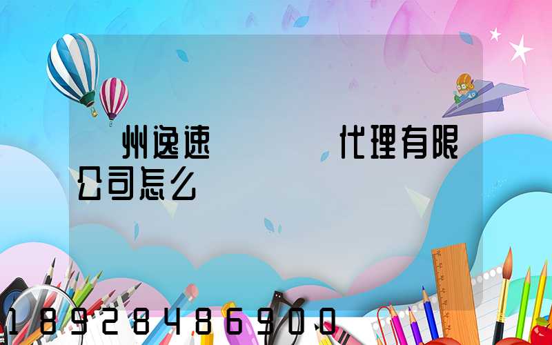 廣州逸速國際貨運代理有限公司怎么樣