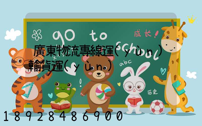 廣東物流專線運(yùn)輸貨運(yùn)