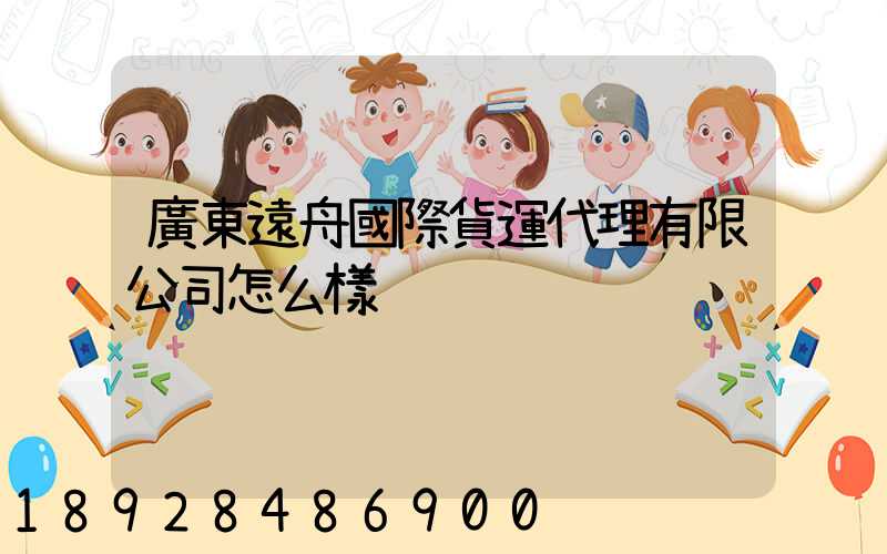 廣東遠舟國際貨運代理有限公司怎么樣