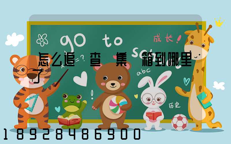 怎么追蹤查詢集裝箱到哪里了