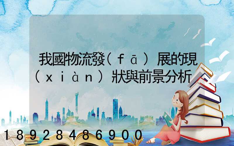 我國物流發(fā)展的現(xiàn)狀與前景分析