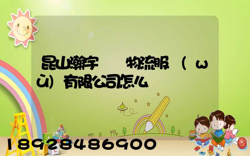 昆山瀚宇國際物流服務(wù)有限公司怎么樣