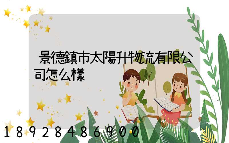 景德鎮市太陽升物流有限公司怎么樣