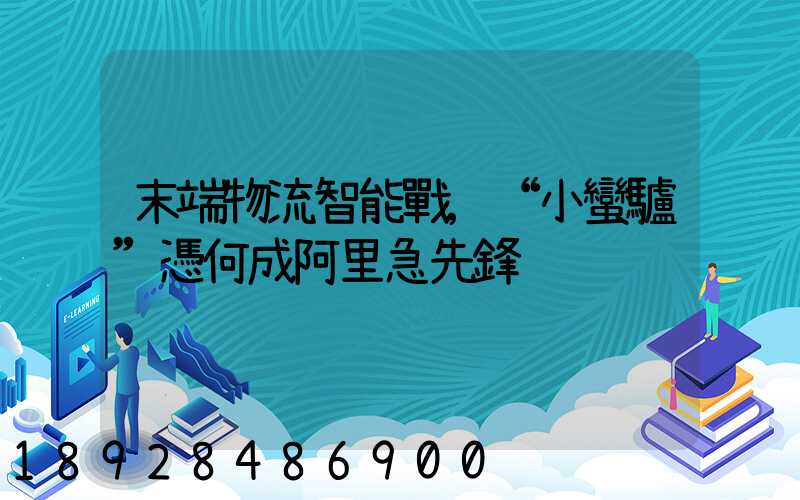 末端物流智能戰,“小蠻驢”憑何成阿里急先鋒