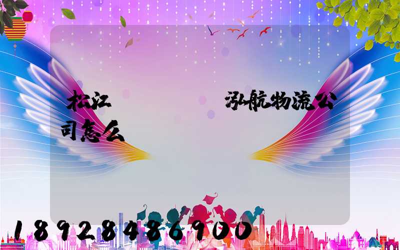 松江區(qū)泓航物流公司怎么樣