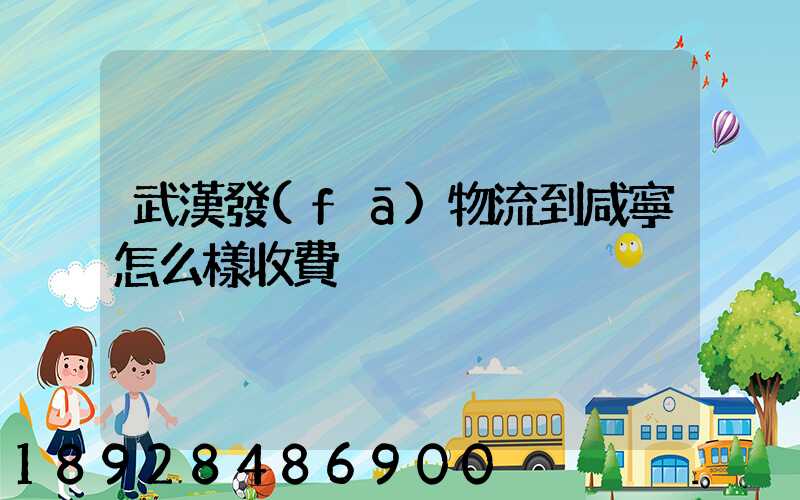 武漢發(fā)物流到咸寧怎么樣收費