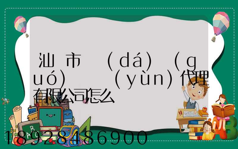 汕頭市龍達(dá)國(guó)際貨運(yùn)代理有限公司怎么樣