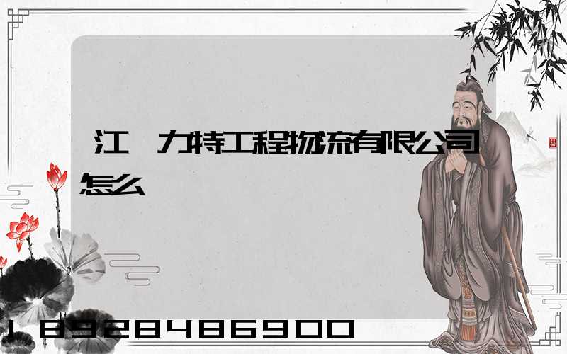 江蘇力特工程物流有限公司怎么樣
