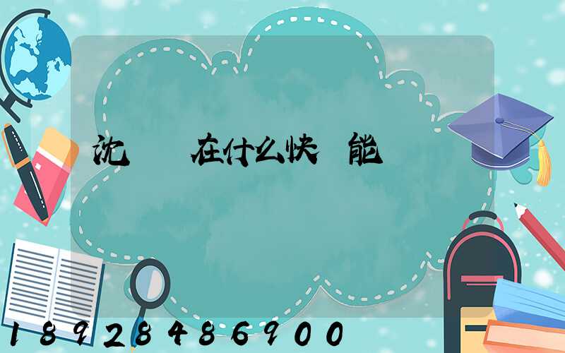 沈陽現在什么快遞能發