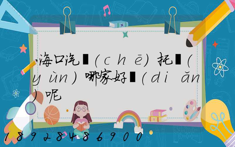 海口汽車(chē)托運(yùn)哪家好點(diǎn)呢