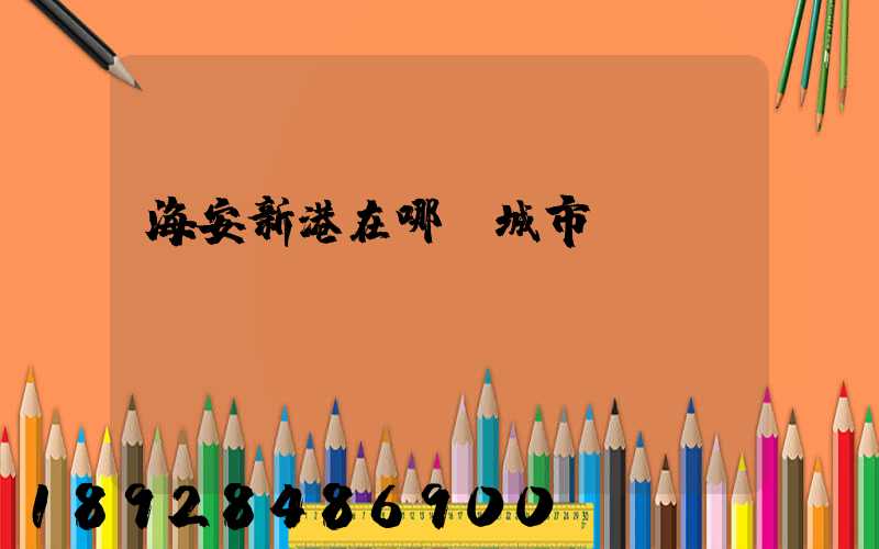 海安新港在哪個城市