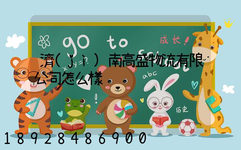 濟(jì)南高盛物流有限公司怎么樣