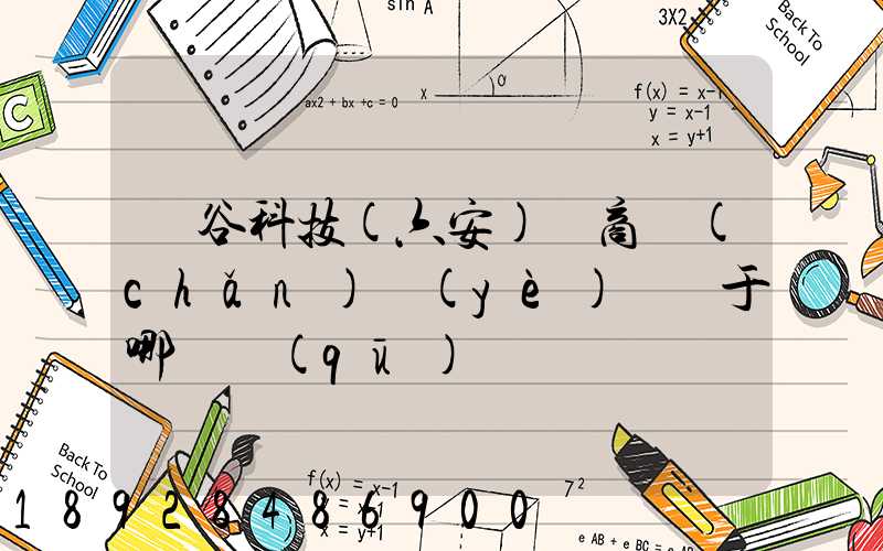 灝谷科技(六安)電商產(chǎn)業(yè)園屬于哪個區(qū)