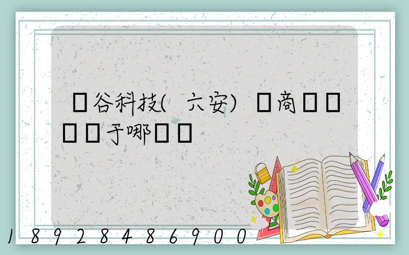 灝谷科技(六安)電商產業園屬于哪個區