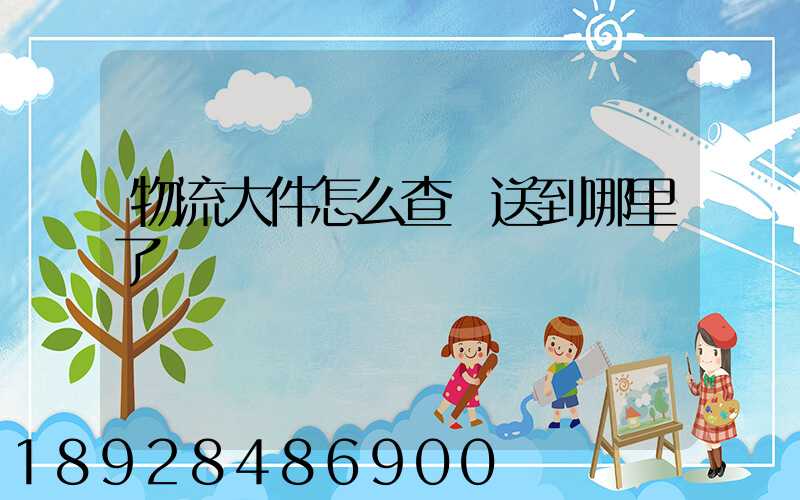 物流大件怎么查運送到哪里了