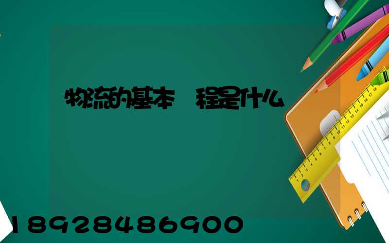物流的基本過程是什么