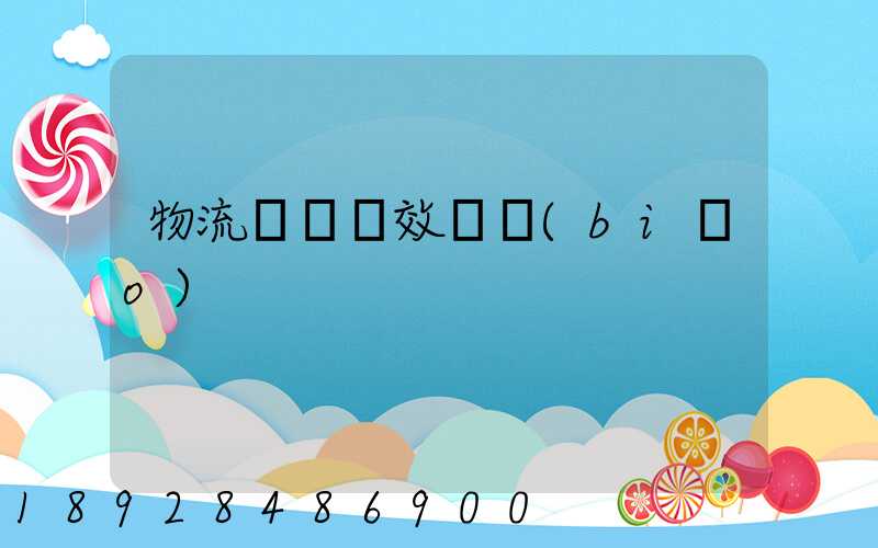 物流運輸時效達標(biāo)