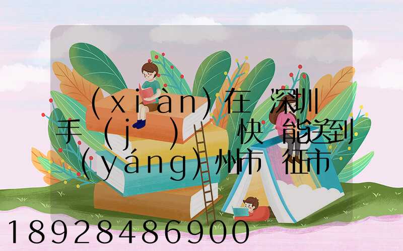 現(xiàn)在從深圳買手機(jī)順豐快遞能送到揚(yáng)州市儀征市嗎