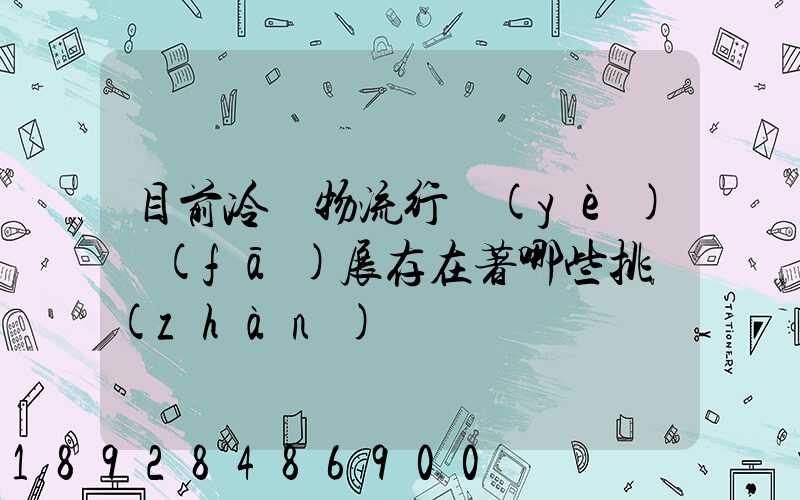 目前冷鏈物流行業(yè)發(fā)展存在著哪些挑戰(zhàn)