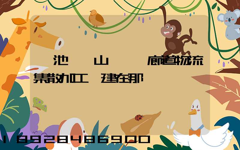 貴池區橫山礦運輸廊道物流集散加工區建在那