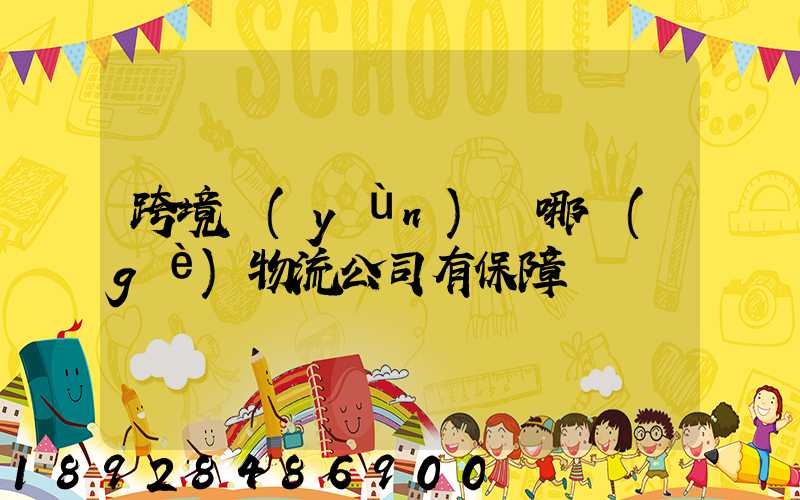 跨境運(yùn)輸哪個(gè)物流公司有保障