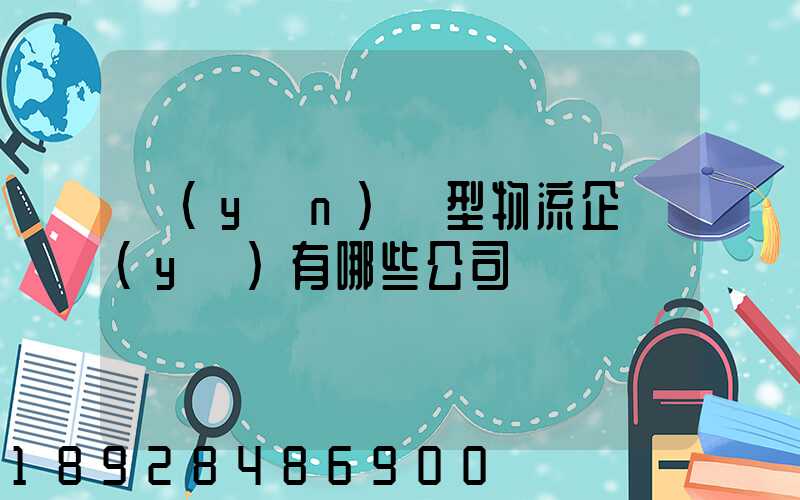 運(yùn)輸型物流企業(yè)有哪些公司