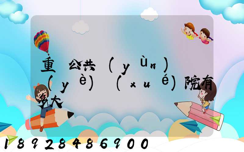 重慶公共運(yùn)輸職業(yè)學(xué)院有多大