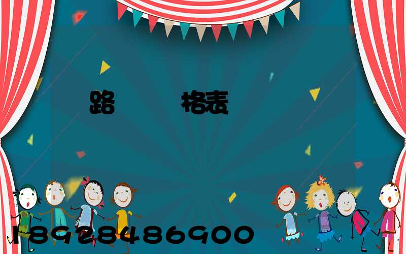 鐵路貨運價格表